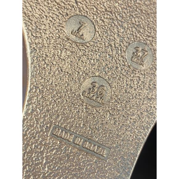 Cathy Jean Women’s Brown Open Toe Adjustable Leather Strap 5” Wedge Sandles - Picture 10 of 10